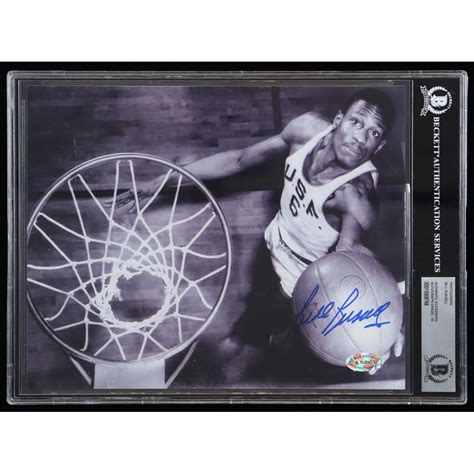 Bill Russell Signed USF College 8x10 Photo (Beckett Encapsulated ...