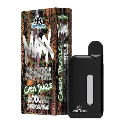 Hemp Living Maxx 4ml Vape Disposable W Live Resin Liquid Diamonds