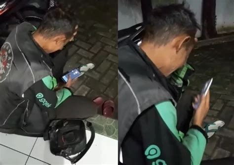 Tangis Pilu Driver Ojol Usai Kehilangan Motor Pas Ditinggal Salat