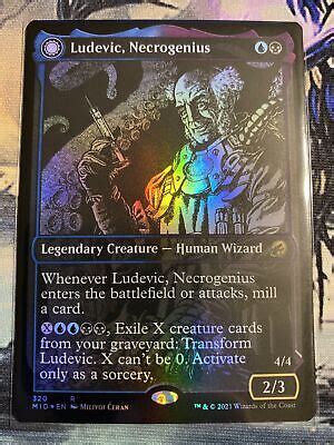 Mtg Ludevic Necrogenius Foil Showcase X Nm Innistrad Midnight Hunt