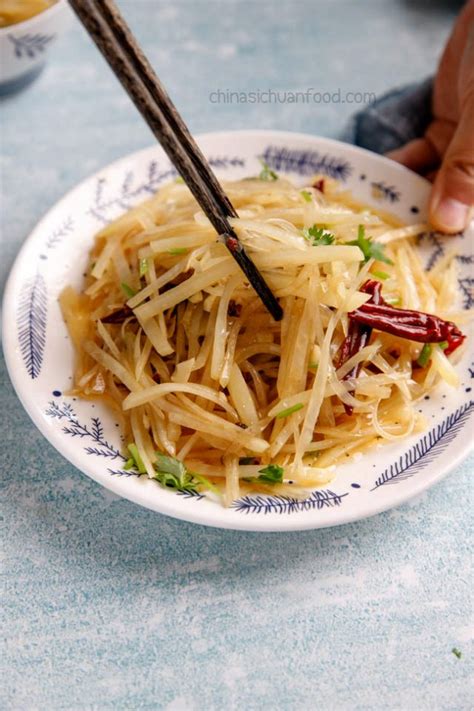 Spicy And Sour Shredded Potato China Sichuan Food