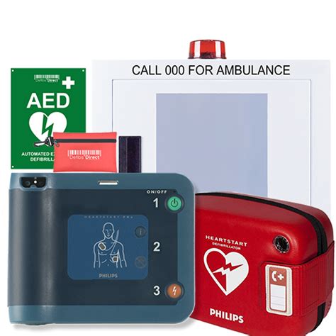 Philips HeartStart FRx Bundle With Alarmed Wall Cabinet Defibs Direct