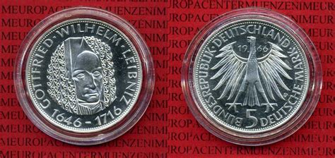 Bundesrepublik Deutschland Germany FRG 5 DM Silbermünze Commemorative