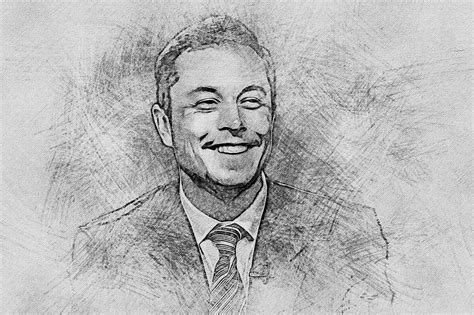 Download Elon Musk, Drawing, Portrait. Royalty-Free Stock Illustration ...