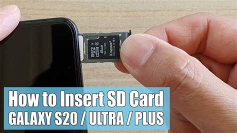 Galaxy S Ultra Plus How To Insert An Sd Card Youtube