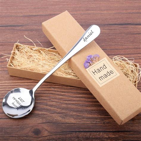 Baby Spoon Stainless Custom Name Dessert Spoon Small Spoon Etsy