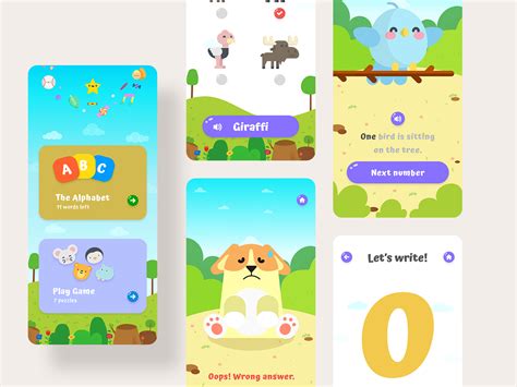 abc kid learning mobile app   creative market educational