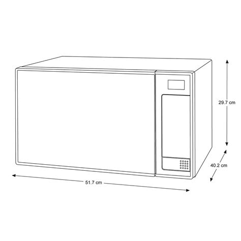 Dimensiones De Un Microondas