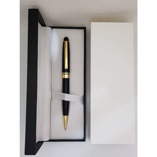 Jual Pulpen Elegant Model Montblanc Ballpoint 164 LQ Black Gold Trim