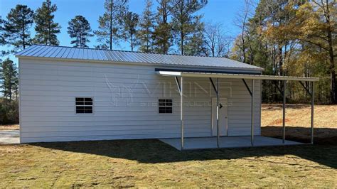 30x41x12 Metal Garage With Lean To 30x41 Steel Garage