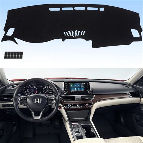 Auqdd Dashboard Dash Cover Flannel Dash Mat Custom Compatible With 2018 2022 Honda Accord Anti