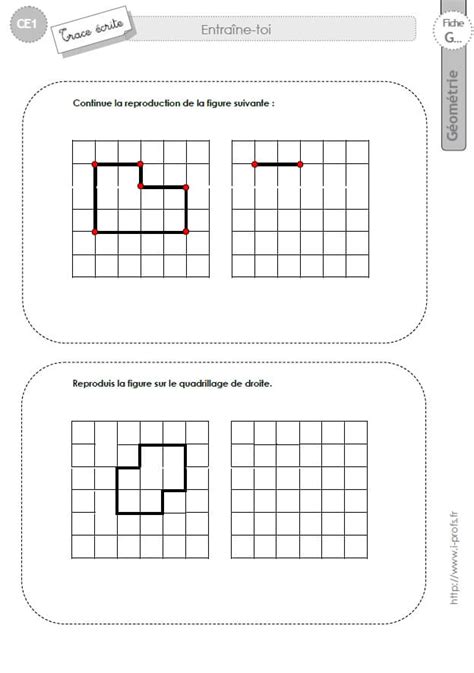 Ce Trace Ecrite Reproduction Sur Quadrillage En Ce Cycle