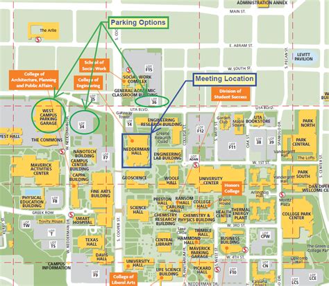 Uta Campus Map Pdf - Danice Doralynne