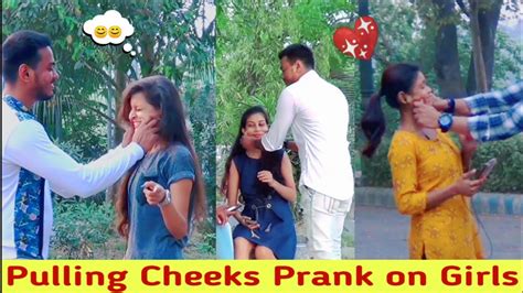 Pulling Cheeks Prank On Cute Girls Prank In Kolkata Gully Star