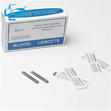 Disposable Medical Blood Lancet With Twist Cap And