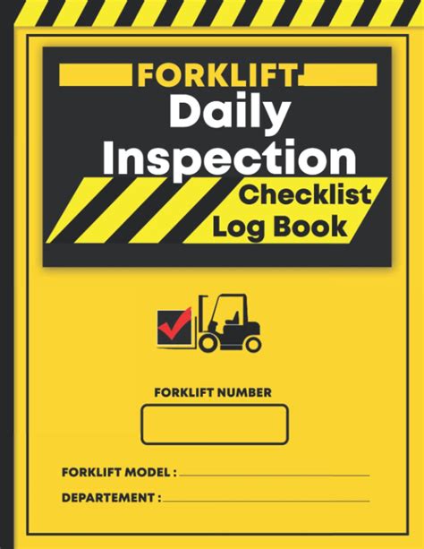 Buy Forklift Daily Inspection Checklist Log Book 200 Pages Of Forklift Daily Inspection