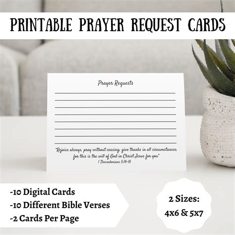 Prayer Request Cards Printable Prayer Request Cards Bible Etsy Singapore