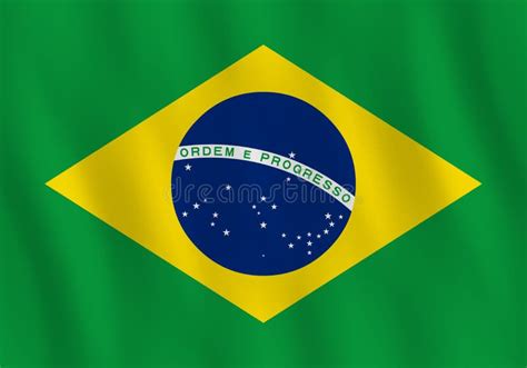 Bandeira De Brasil Efeito De Ondula O Propor O Oficial