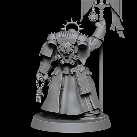 Stl File Black Templar Banner 🦸 ・3d Printing Template To Download・cults