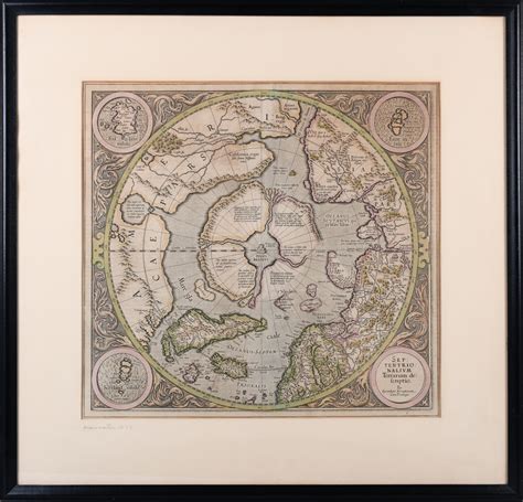 Lot GERARD MERCATOR FLEMISH 1512 1594 SEPTENTRIONALIUM TERRARUM