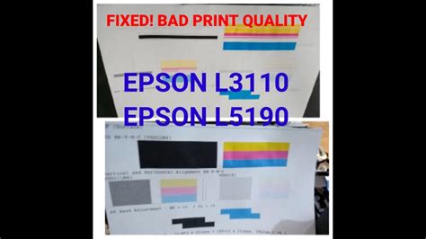 No Printout Black Yellow And Magenta EPSON L5190 YouTube