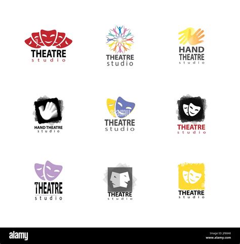 Set Of Theatre Studio Logo Design Stock Vector Image & Art - Alamy