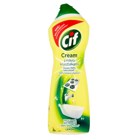 CIF CREAM LEMON MLECZKO DO CZYSZCZENIA 780G