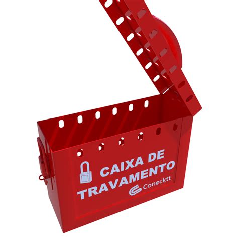 Caixa De Travamento Para Bloqueio Em Grupo Lockout Tagout Loto Pcep