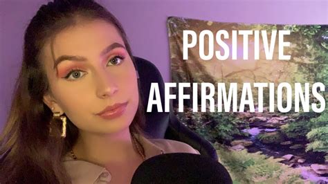 Asmr Positive Affirmations For Relaxation And Sleep Youtube