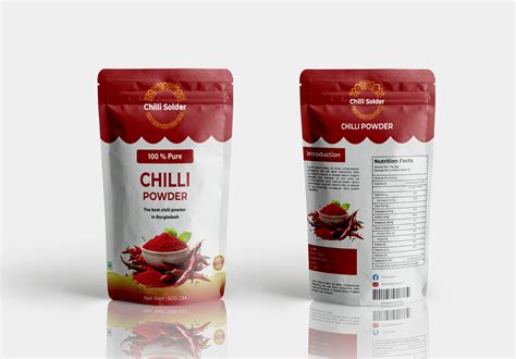 Chili Powder Pouch Design Behance