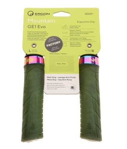 Ergon Ge Evo Factory Ergo Grips Regular Mtb G Frozen Moss Oil