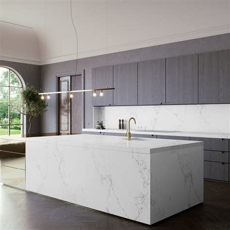 CAESARSTONE EMPIRA WHITE QUARTZ | Countertops, Cost, Reviews