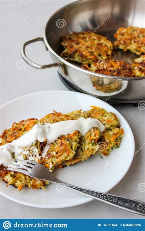 Fried Cabbage Fritters Stock Image Image Of Frying 167061641