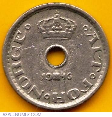 10 Ore 1946 Haakon VII 1930 1957 Norway Coin 8183