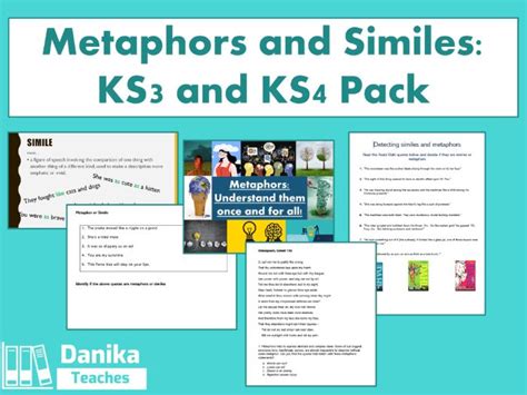 Metaphors And Similes KS3 And KS4 Bundle Teaching Resources