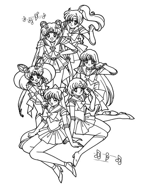 Coloriage Sailor Moon 5 Dessins Animés Coloriages à imprimer