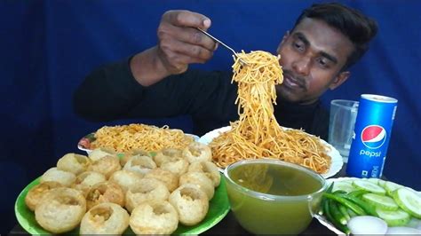 Asmr Eating Spicy Panipuri Schezwan Noodles Maggi Masala Chill