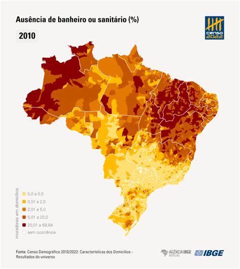 Censo 2022 Cresce Número De Domicílios Com Acesso à Rede De Esgoto