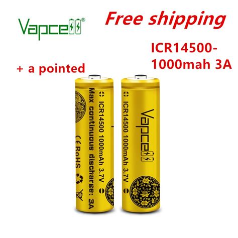 Vapcell D Origine Mini Lithium 3 7v Batterie 14500 1000mah 3a