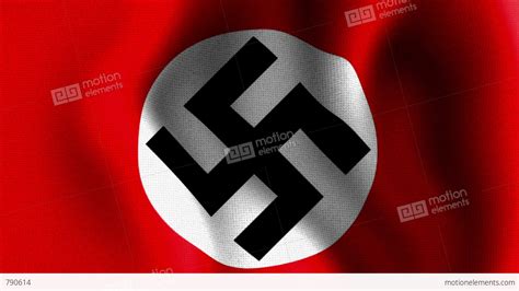 10675 Waving Swastika Nazi Flag Video Hintergrund 790614