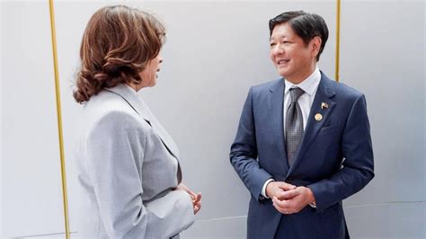 Pbbm Holds A Pull Aside Meeting With Us Vice President Kamala Harris