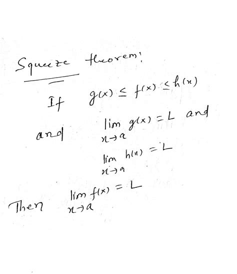 [solved] Use The Squeeze Theorem To Find Lim F A Given That 1