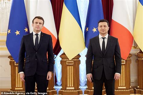 Getting Closer Emmanuel Macron Is In Kiev To Fix Ukraine Crisis But