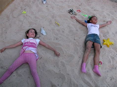 Sand Angels Eden And Anna In The Sandbox At Tompkins Squar Flickr