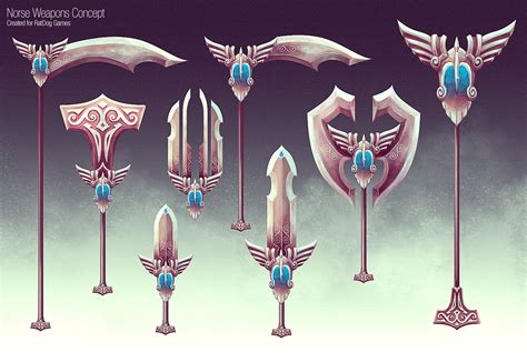 Thor Weapons Concept by slipled on DeviantArt