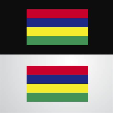 Mauritius Flag Banner Design Vector Art At Vecteezy