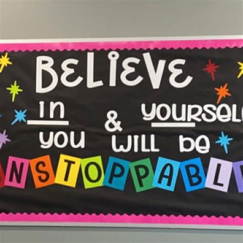 Believe In Yourself Bulletin Board Kit Letters Classroom Decoration