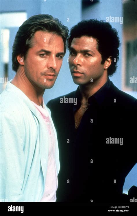 Miami Vice Us Tv Series With Don Johnson At Left And Philip Michael