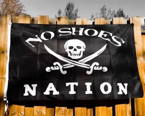 Buy No Shoes Nation Polyester Indoor Flag3 X 5