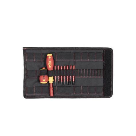 WIHA 41233 Screwdriver And 10 Bit Set SlimVario Screwdriver 1000V